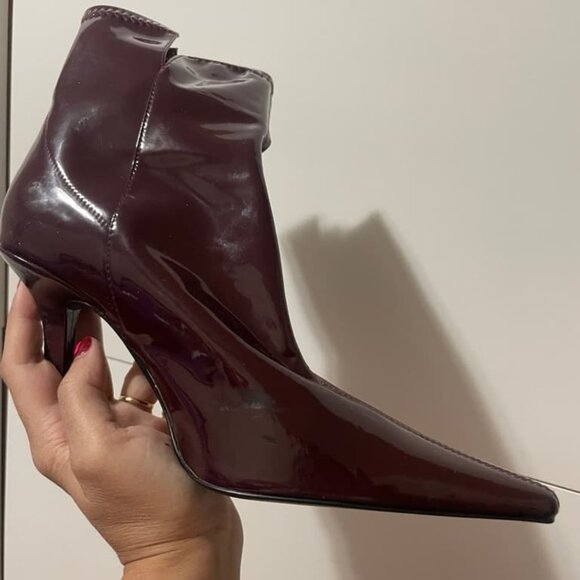 Burgundy Boots Size 9 - Picture 3 of 4